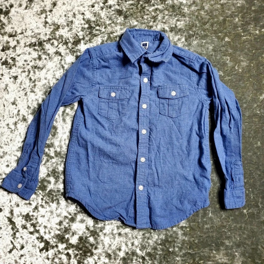 Janie & Jack Blue Button Down‎ Top